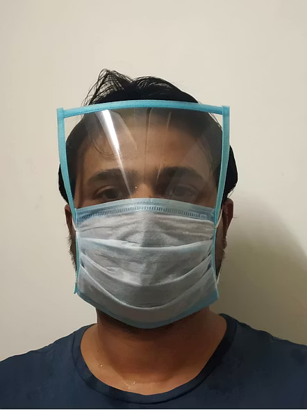 FACE MASK WITH SHIELD PACK OF 5-BBPCFMSFS01