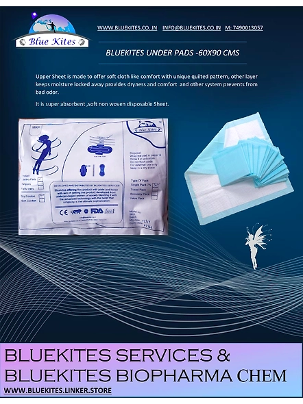 BLUEKITES UNDERPADS PACK OF 3 60X90CMS
