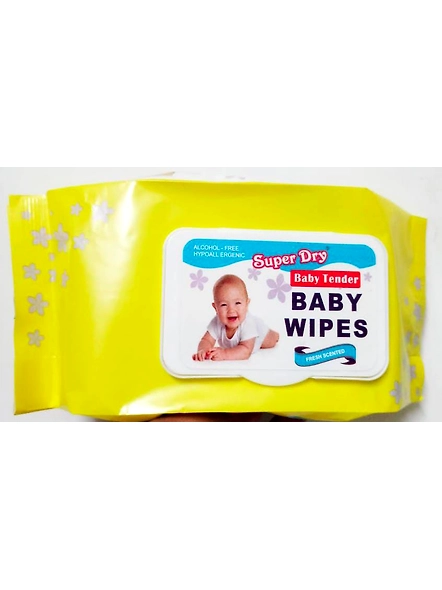 Baby wipes Yellow pack of 2(80x2)