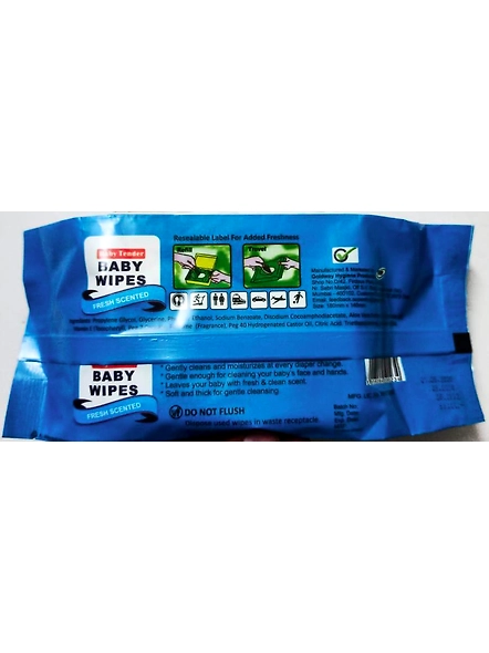 Baby wipes Blue Pack of 2 (80x2)