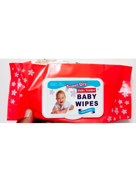 Baby wipes orange pack of 2(80x2)