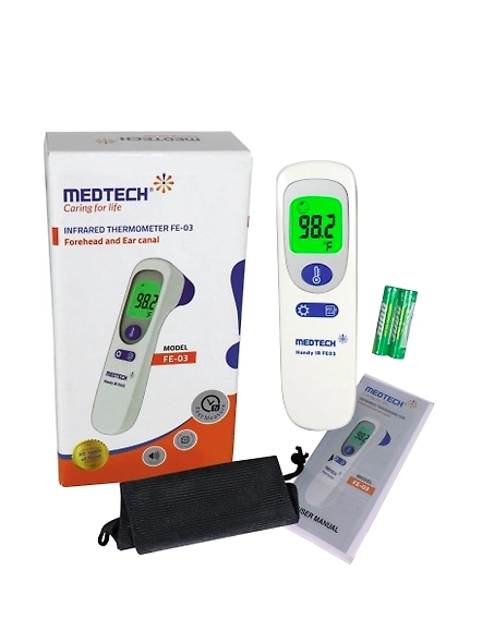 Medtech Infrared Thermometer Forehead and Ear Model FE-03-BKS000113