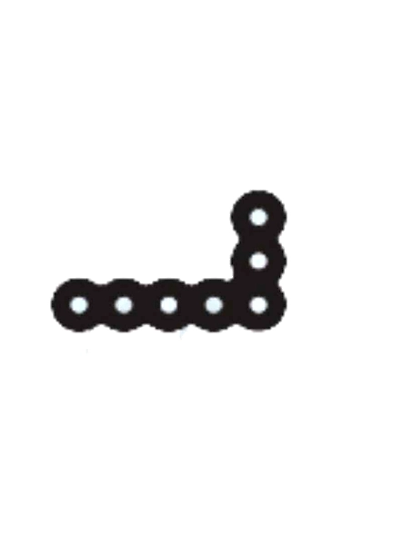 Surgiwear 21x13mm L Shaped Plate, CF9-21-BBPC2457SURGI397