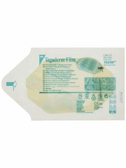 3M Tegaderm IV Transparent Dressing Film, 1635IN (Pack of 50)-BBPC2457SURGI388