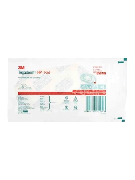 3M Tegaderm HP Transparent Dressing Pad, 8584IN (Pack of 50)-BBPC2457SURGI386