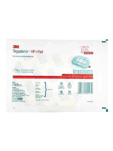 3M Tegaderm HP Transparent Dressing Pad, 8589IN (Pack of 25)-1