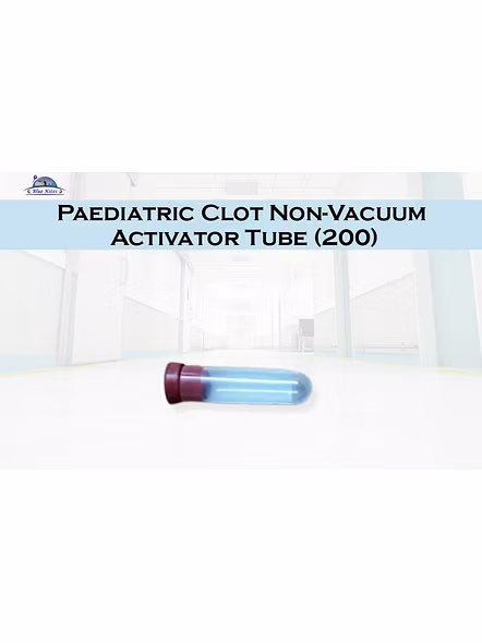 BLUEKITES Paediatric Clot Non Vacuum Activator Tubes (200)-PaediatricClotNonVacuumActivatorTubes200
