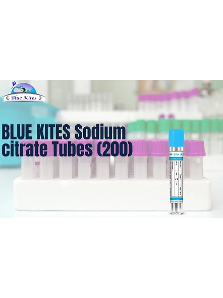 BLUEKITES Paediatric Sodium citrate Tubes (200)-PaediatricSodiumcitrateTubes200