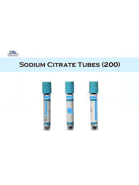 BLUEKITES Sodium Citrate Tubes (200)-SodiumCitrateTubes200