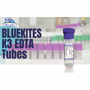BLUEKITES K3 EDTA Tubes (200) - Premium Borosilicate Glass Lab Tubes