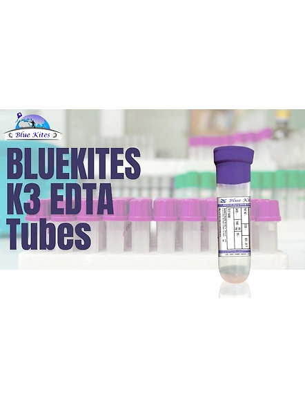 BLUEKITES K3 EDTA Tubes (200)-K3EDTATubes200
