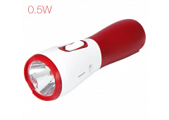HAVELLS PATHFINDER - RECHARGE LED TORCH 0.5W - ORANGE/RED image 1