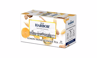 Old Harbor Lemon Honey Ginger Tea 25 Tea Bags