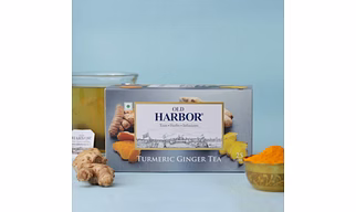 Old Harbor Turmeric GInger Green Tea 25 Tea Bags