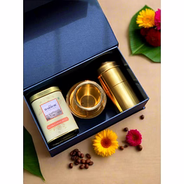 old harbor filter coffee gift hamper (filter coffee+filter coffee maker+golden coffee dabara set)