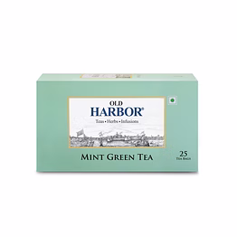 old harbor mint green tea 25 tea bags