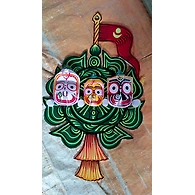Decorative Wall Hanging - Lord Jagannath, Balabhadra, Subhadra - 10