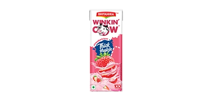 WINKIN’ COW STRAWBERRY THICK SHAKE - TETRAPAK-BRI-044-180ML