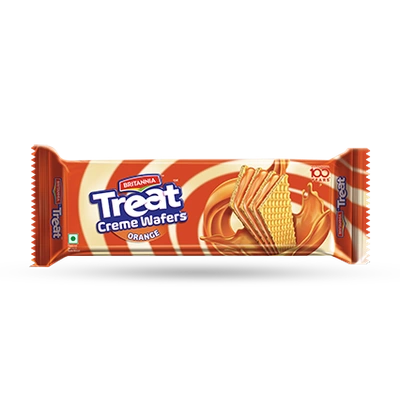 TREAT CREME WAFERS ORANGE