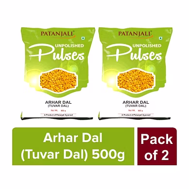 UNPOLISHED ARHAR DAL (TUVAR DAL) 500 gm Pack of 2-Groc_6622