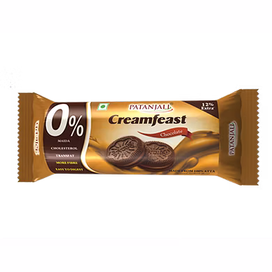 PATANJALI CREAMFEAST CHOCOLATE BISCUIT-Groc_6629