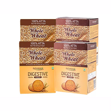 PATANJALI DIGESTIVE COOKIES (Pack of 4)-Groc_6634