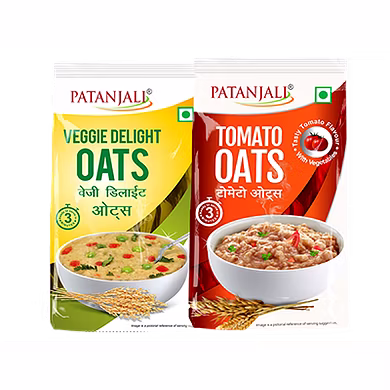 OATS COMBO(VEGGIE DELIGHT OATS 400GM + TOMATO OATS 400GM)-Groc_6749