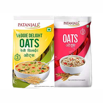 OATS COMBO(VEGGIE DELIGHT OATS 400GM + OATS 500GM)-Groc_6753