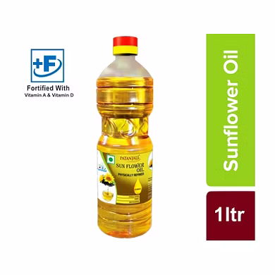 PATANJALI SUNFLOWER OIL 1 LTR.-Groc_6783