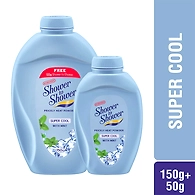 Shower to Shower Super Cool Talc, 150g+50g CC Free