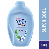 Shower to Shower Super Cool Talc, 150g
