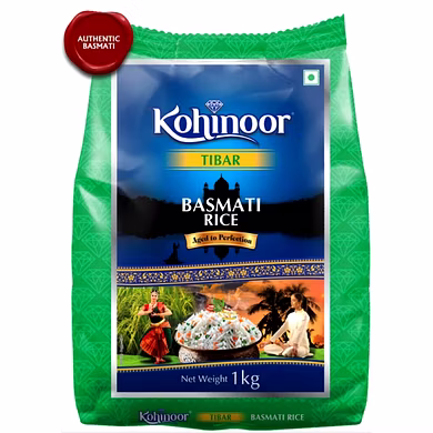 Kohinoor Tibar Basmati Rice 1kg-Ko001