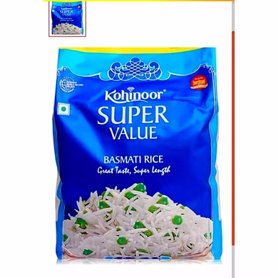 Kohinoor Super Value Basmati Rice 1kg-Ko002