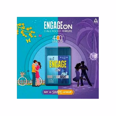Engage On 2-In-1 Pocket Perfume Man Day &amp; Night, 28 ml-SKU-ENG003