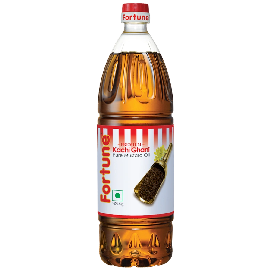 Kachi Dhani Mustard Oil 1  BOTTLE-BMK-098