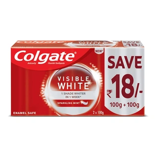 Colgate Visible White Toothpaste Combo - (2 Pc Pack)