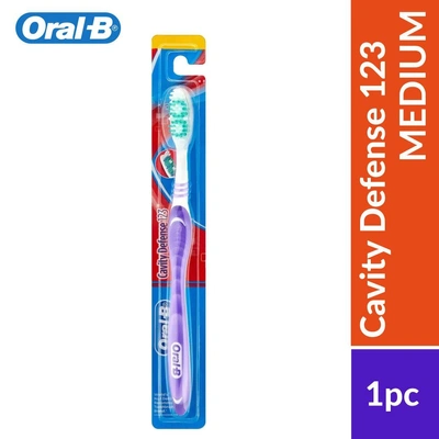 Oral-B All Rounder-Cavity Defense Medium ToothBrush 123 1Pc