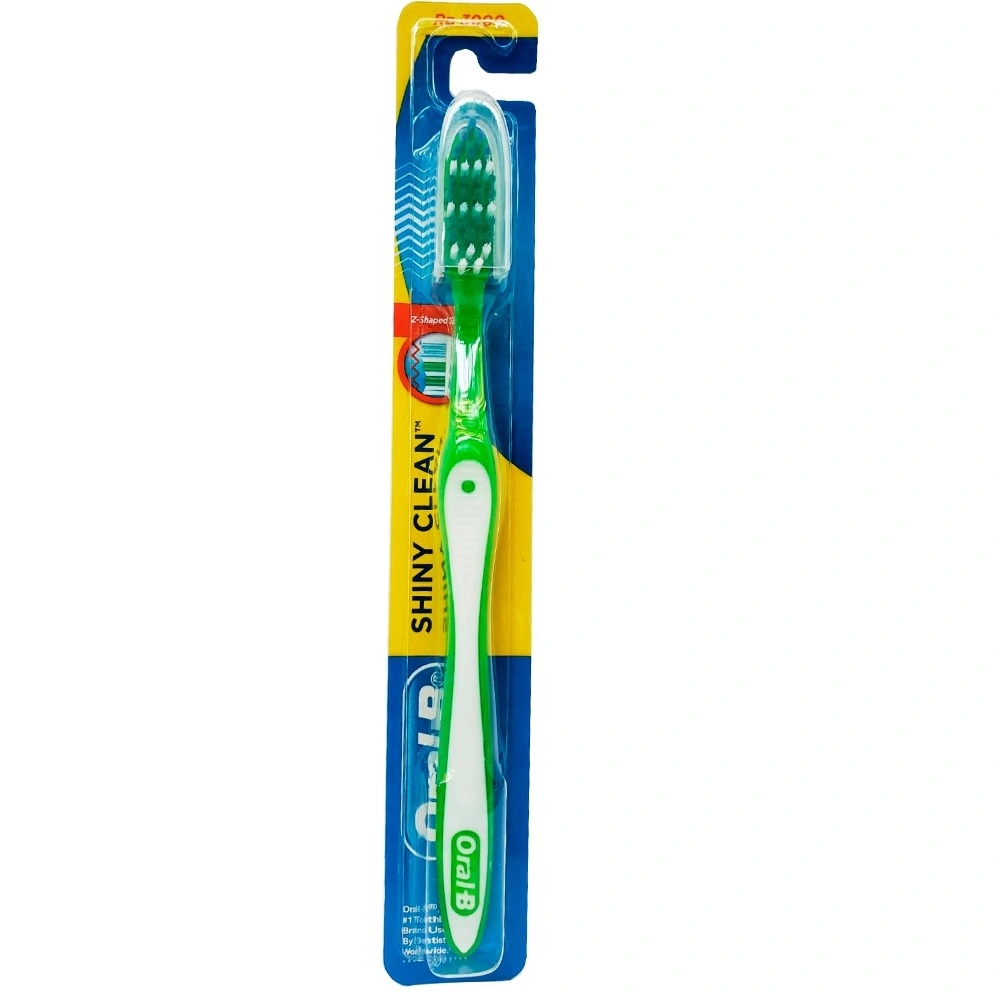 oral b Tooth brush Shiny Clean Medium 1 Pc (Colour May Vary)-BM1054