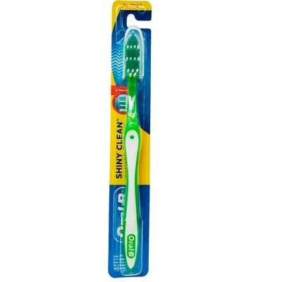 oral b Tooth brush Shiny Clean Medium 1 Pc (Colour May Vary)