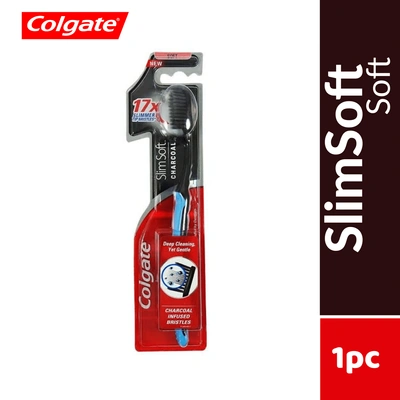Colgate Slimsoft Charcol Toothbrush-1Pcs