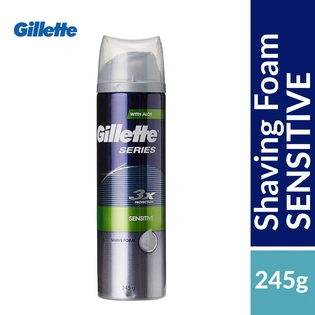 Gillette Series Shaving Foam - Sensitive Skin with Aloe 245g