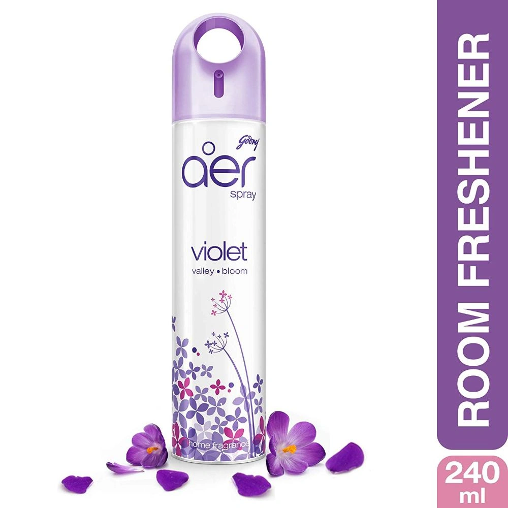 Godrej AER Room Freshner Spray - VIOLET (Valley Bloom) 240ml-BM1212