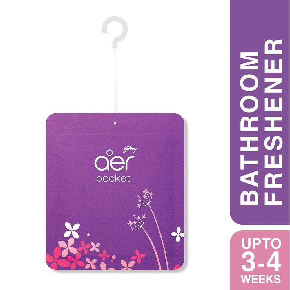 Godrej AER Pocket Bathroom Freshner - VIOLET (Valley Bloom) 1Pc-BM1240