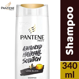 Pantene Shampoo - Long Black 340ml Bottle