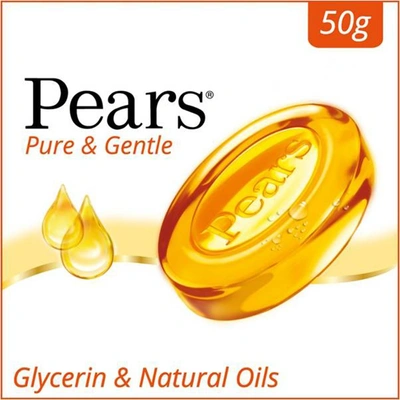 Pears Gel Bathing Bar - Pure and Gentle Soap 50g