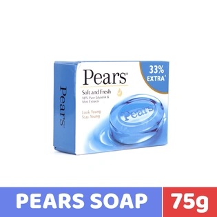 Pears Gel Bathing Bar - Soft and Fresh Soap 75g