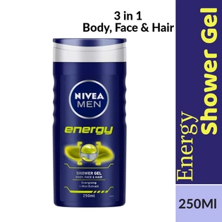 Nivea Men Shower Gel - Energy with Mint Extracts Body Wash 250ml Bottle