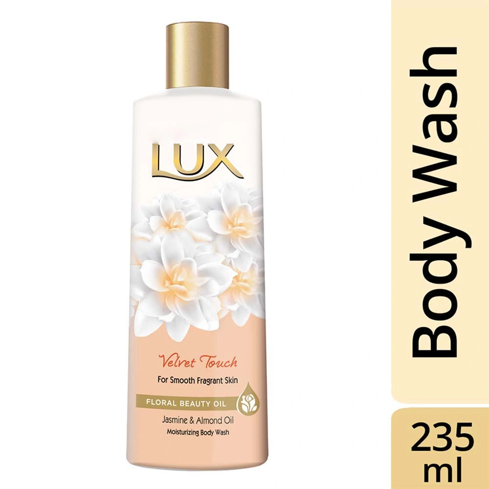 Lux Body Wash - Velvet Touch with Jasmine &amp; Almond Oil 235ml Bottle-BM1519
