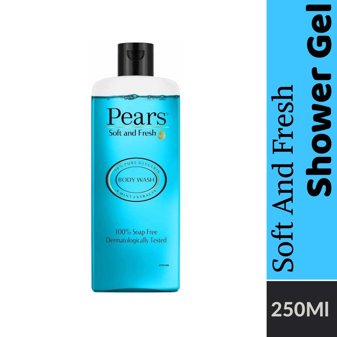 Pears Shower Gel - Soft &amp; Fresh Body Wash 250ml Bottle-BM1521