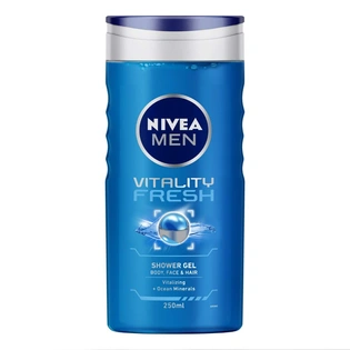 Nivea Men Shower Gel - Vitality Fresh Body Wash 250ml Bottle